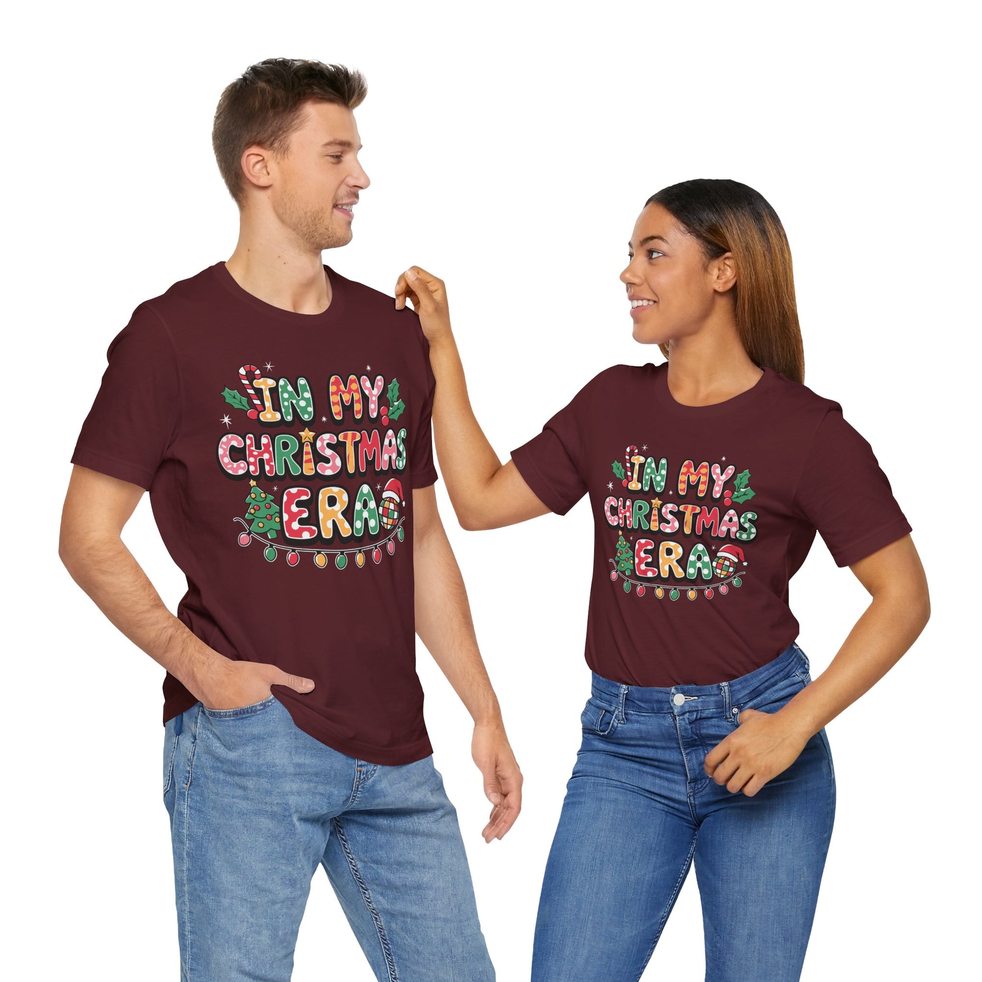 Festive Christmas Tee, Holiday Shirt, Unisex Christmas T-Shirt, Gift for Him/Her, Cozy Christmas Apparel, Merry and Bright Top