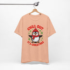 Christmas Penguin Tee | Chill Out It's Christmas, Unisex Holiday Shirt, Winter Apparel, Festive Gift, Cozy Christmas Tee