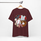 Baseball-Themed Unisex Jersey Tee, Perfect for Sports Fans, Great Gift for Game Days, Soft Cotton T-Shirt for Comfort.