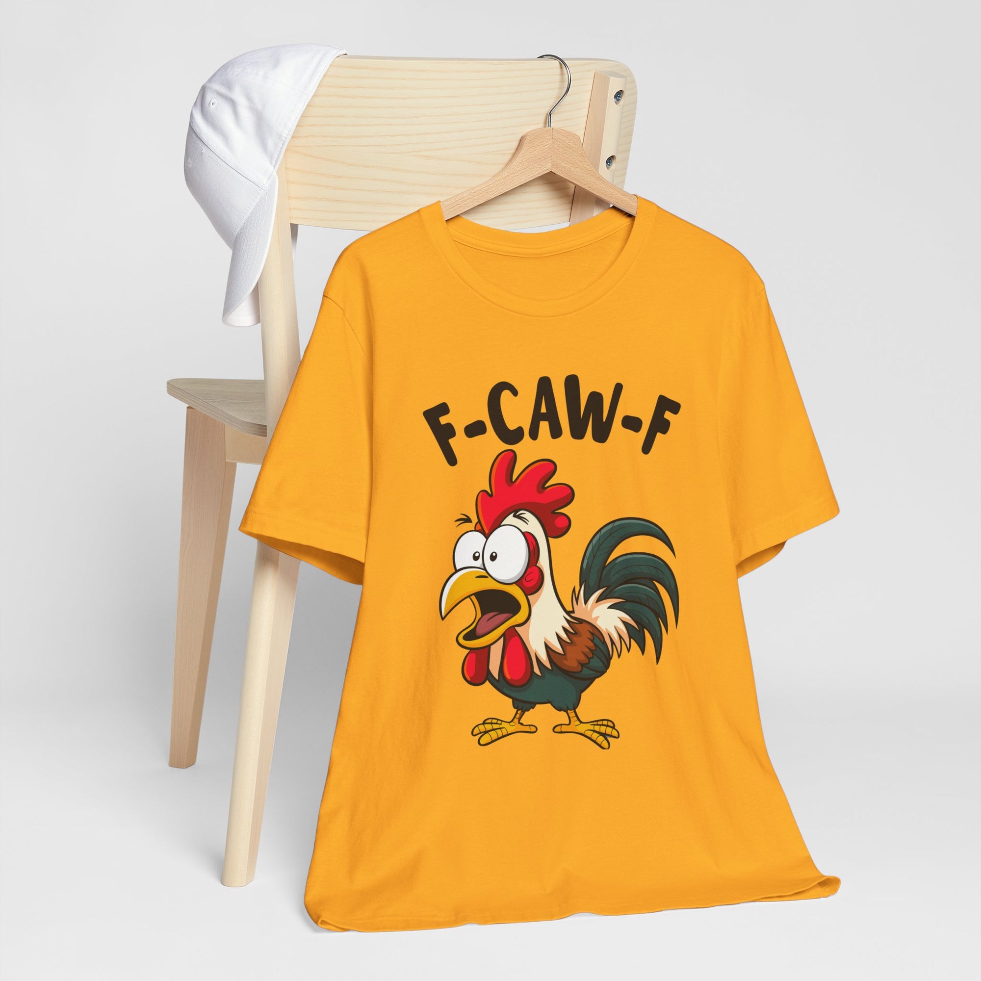 Funny Chicken F-Caw-F Unisex Tee | Humorous Humor Shirt for Chicken Fans