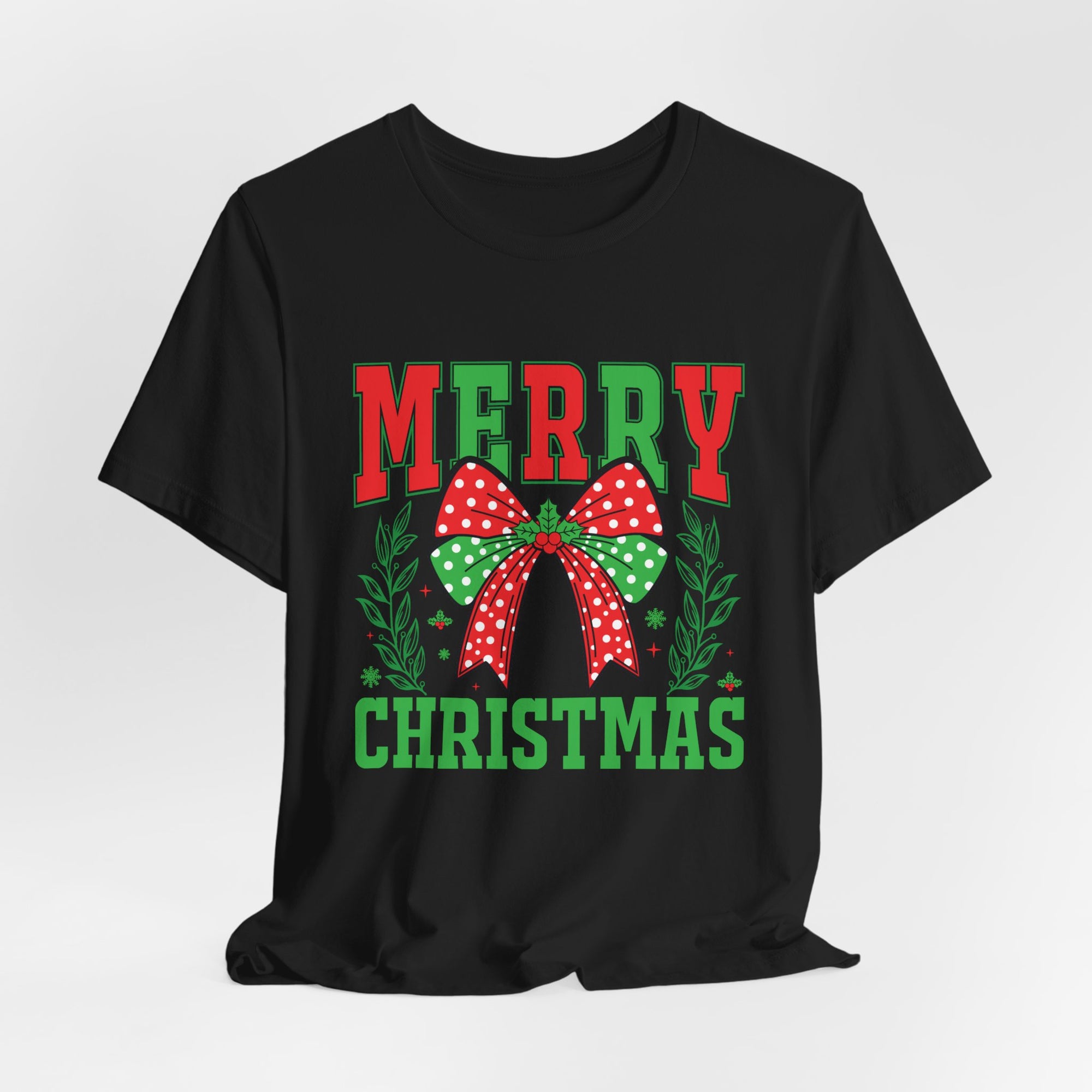 Merry Christmas Unisex Short Sleeve Tee, Holiday Shirt, Christmas Gift, Casual Wear, Family Matching Outfits