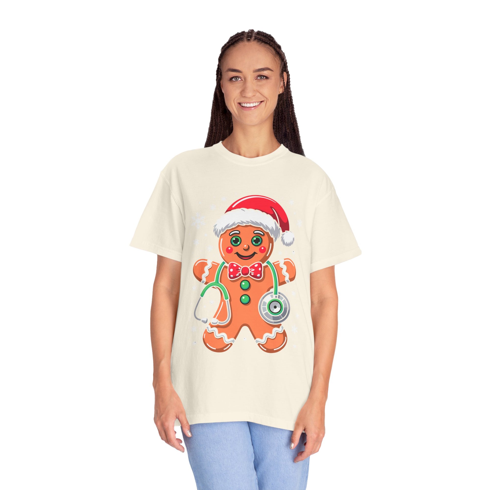 Gingerbread Holiday T-shirt, Festive Tee, Christmas Shirt