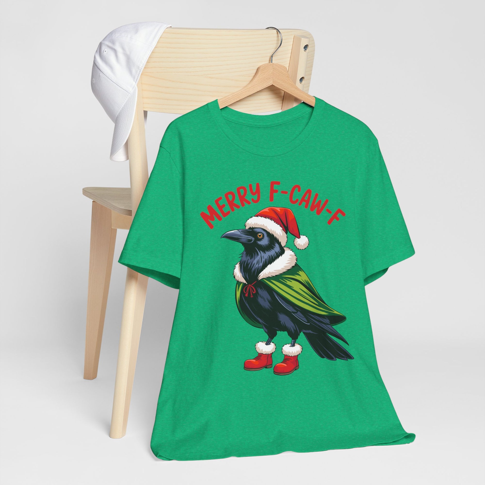 Merry F-Caw-F Crow Christmas Tee