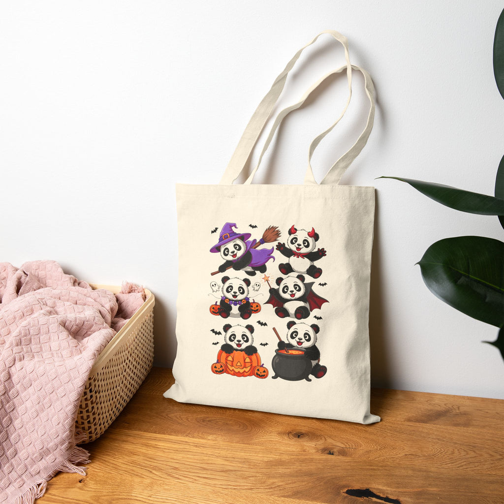 Tote Bag - Halloween Panda Design