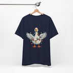 Festive Goose Holiday Graphic Tee – Cute Christmas Shirt