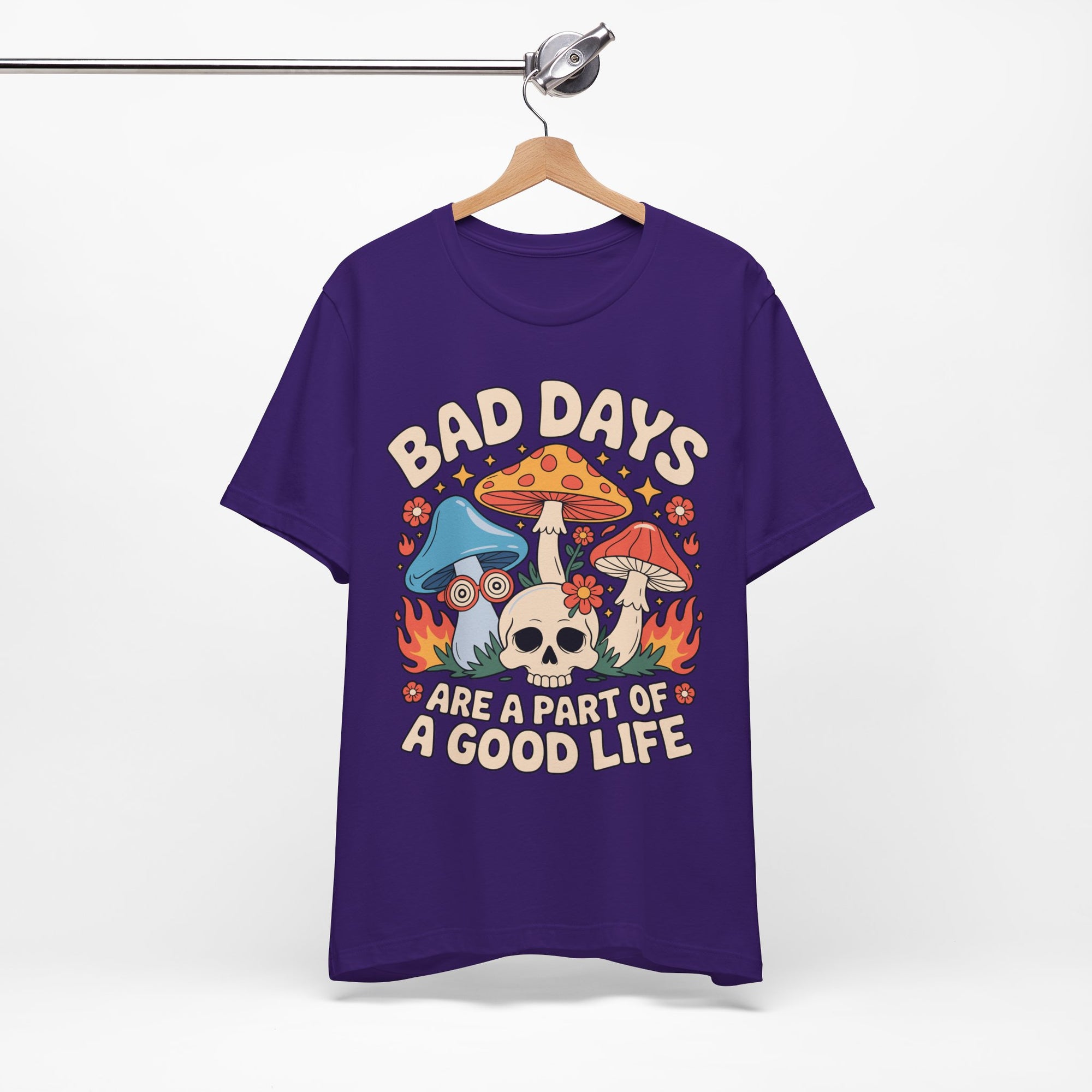 Bad Days Are a Part of a Good Life Retro Mushroom Tee