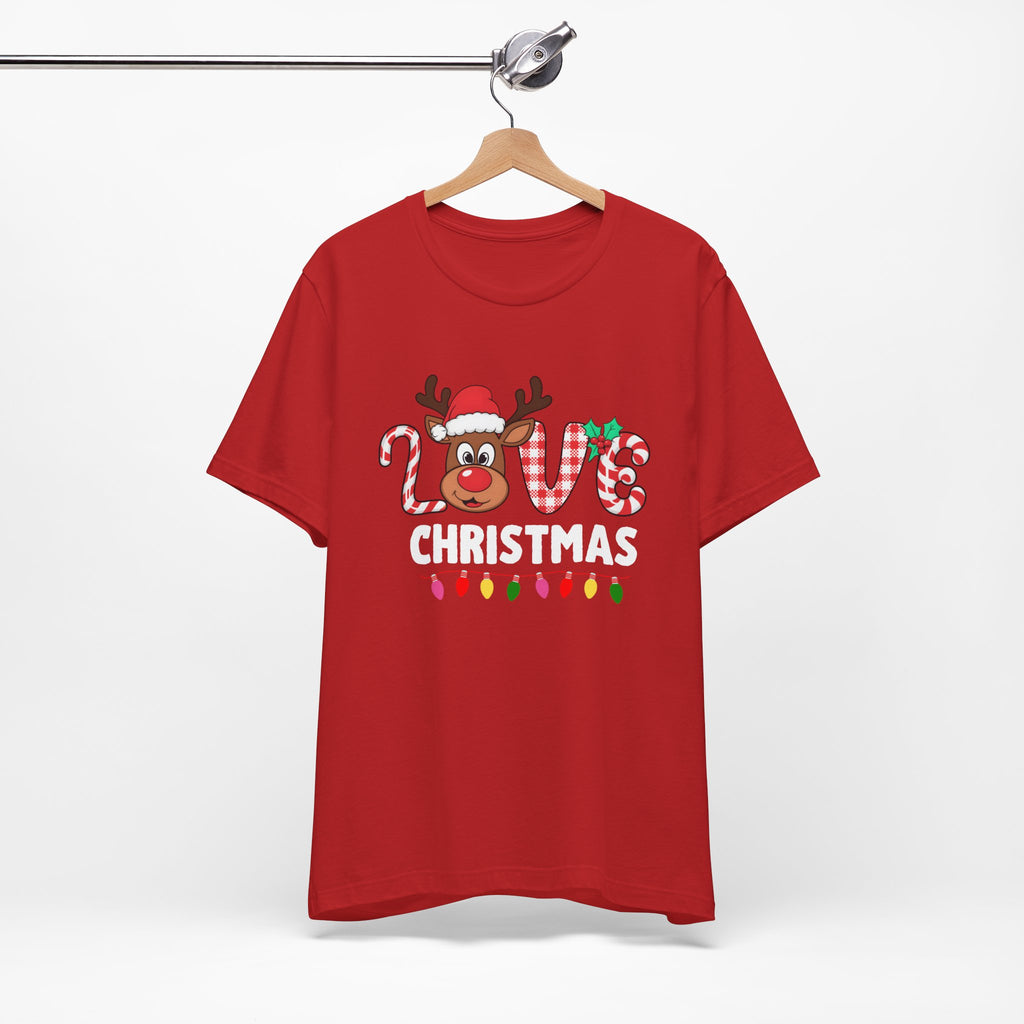 Cute Holiday Love Reindeer Tee