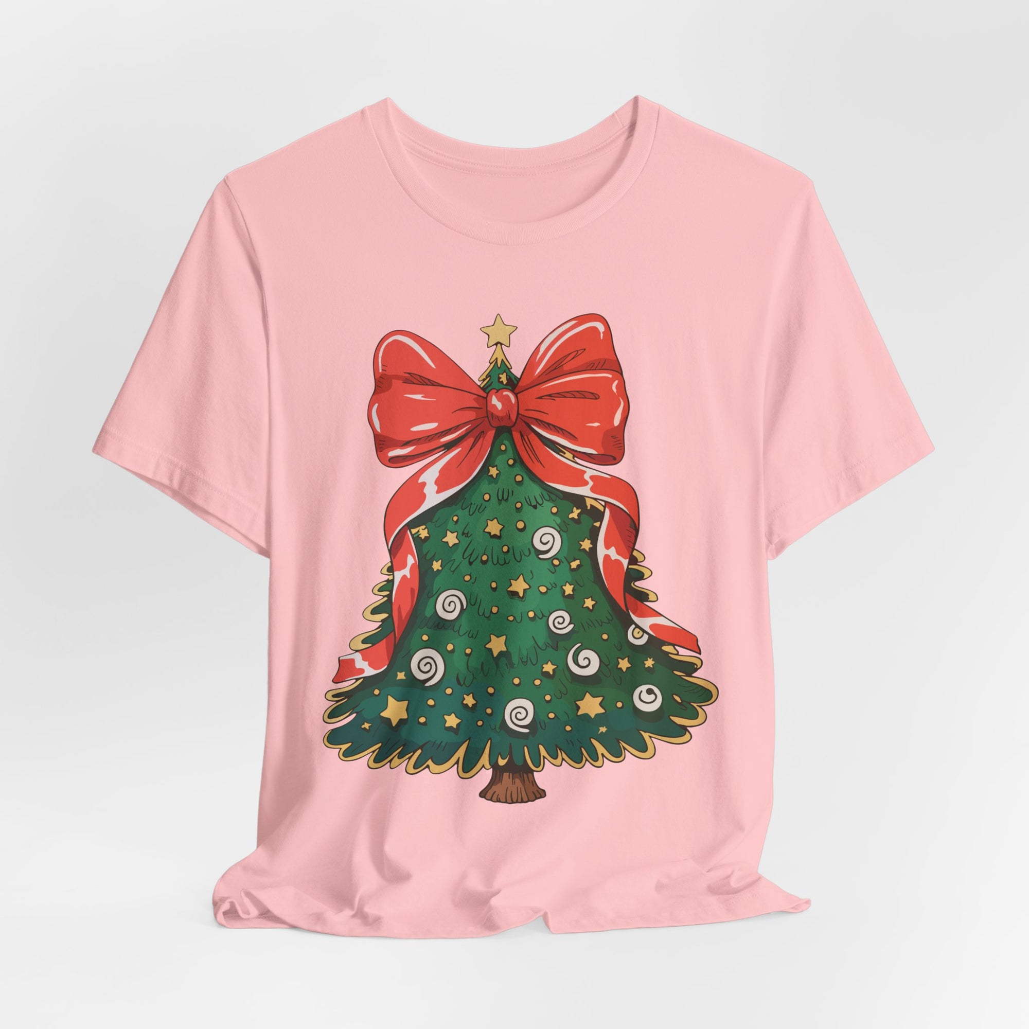 Christmas Tree Graphic Tee, Festive T-Shirt, Holiday Apparel, Unisex Christmas Shirt, Gift for Christmas Lovers, Seasonal Outfit