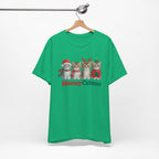Meowy Catmas Short Sleeve Tee - Festive Cat Christmas T-Shirt