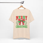 Merry Christmas Unisex Short Sleeve Tee, Holiday Shirt, Christmas Gift, Casual Wear, Family Matching Outfits
