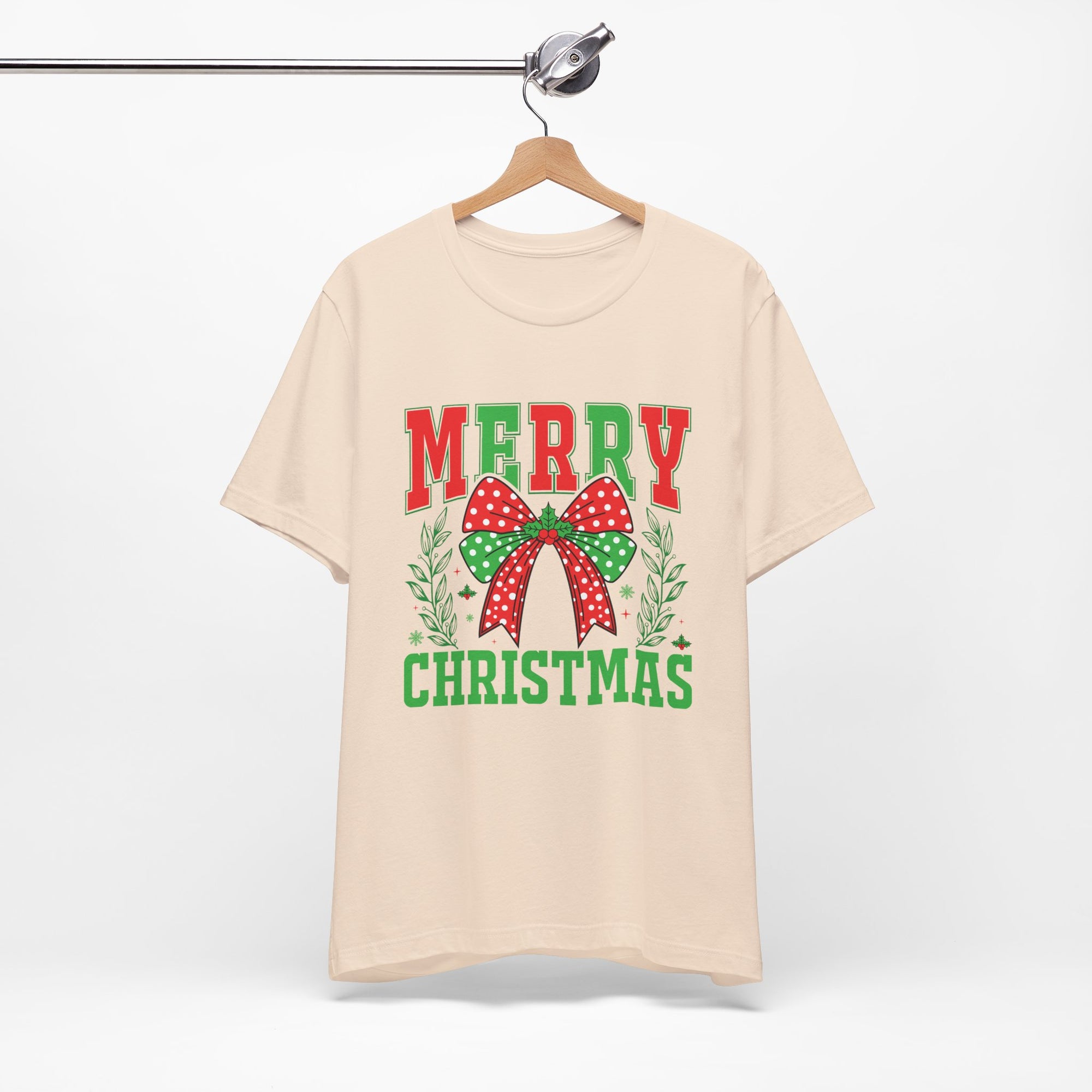 Merry Christmas Unisex Short Sleeve Tee, Holiday Shirt, Christmas Gift, Casual Wear, Family Matching Outfits