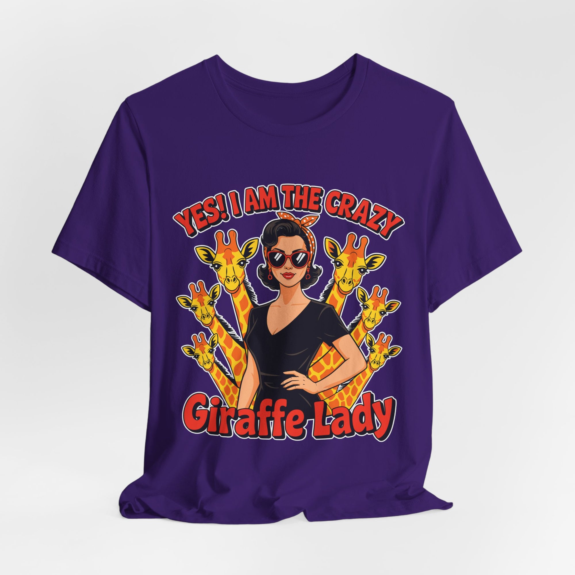 Yes I Am The Crazy Giraffe Lady T-Shirt