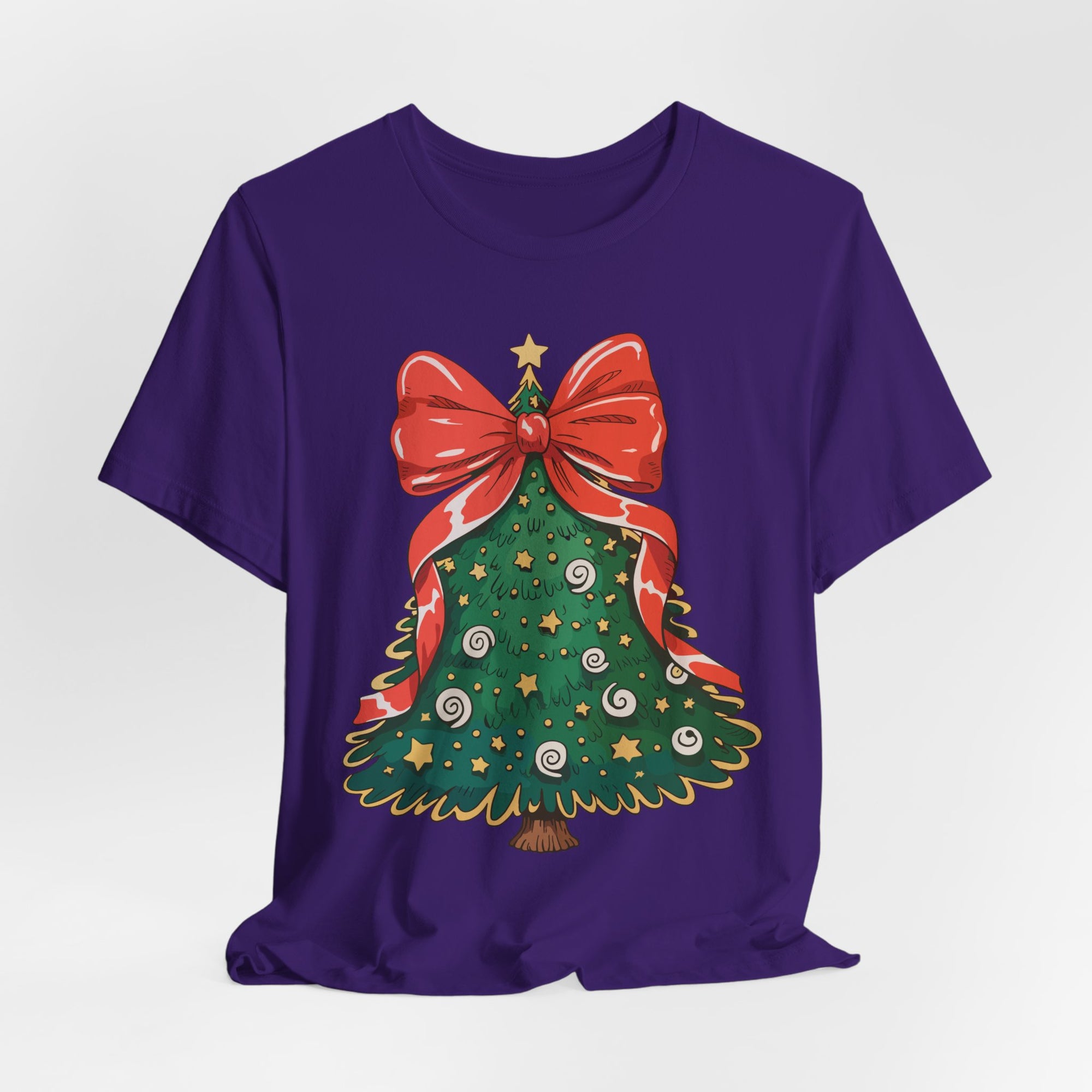 Christmas Tree Graphic Tee, Festive T-Shirt, Holiday Apparel, Unisex Christmas Shirt, Gift for Christmas Lovers, Seasonal Outfit