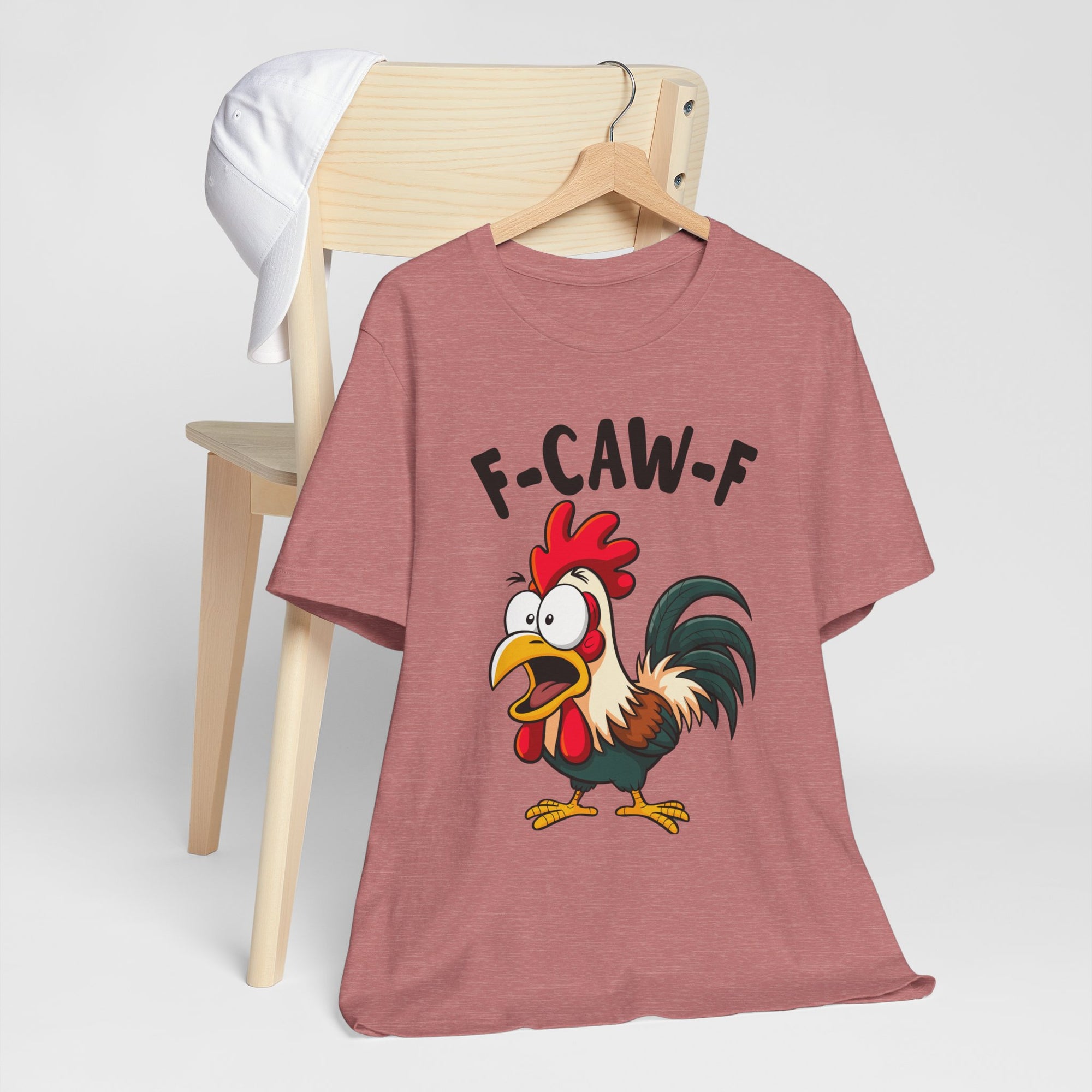 Funny Chicken F-Caw-F Unisex Tee | Humorous Humor Shirt for Chicken Fans