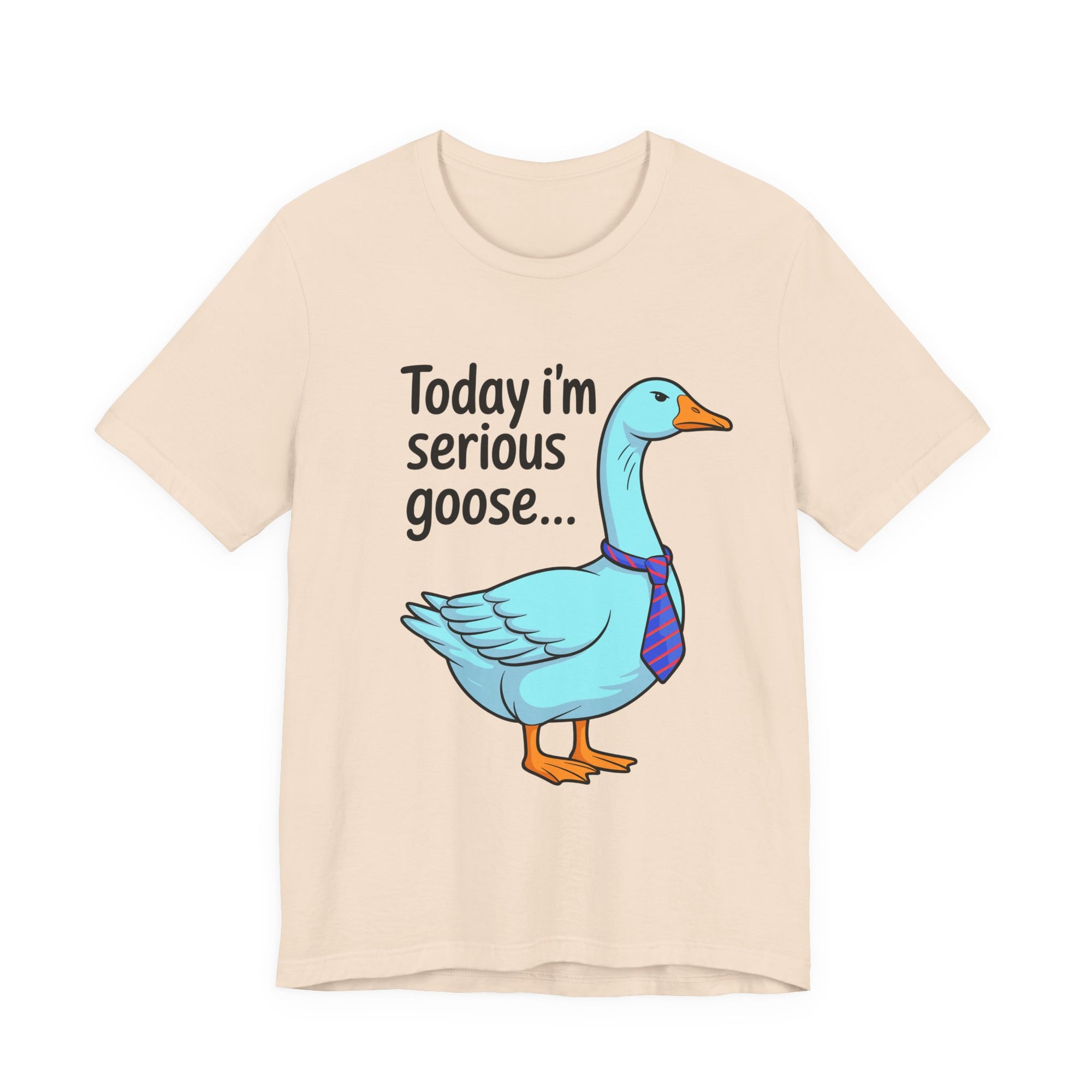 Serious Goose Humor Tee, Funny Graphic T-Shirt