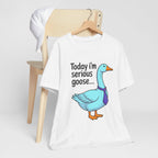 Serious Goose Humor Tee, Funny Graphic T-Shirt