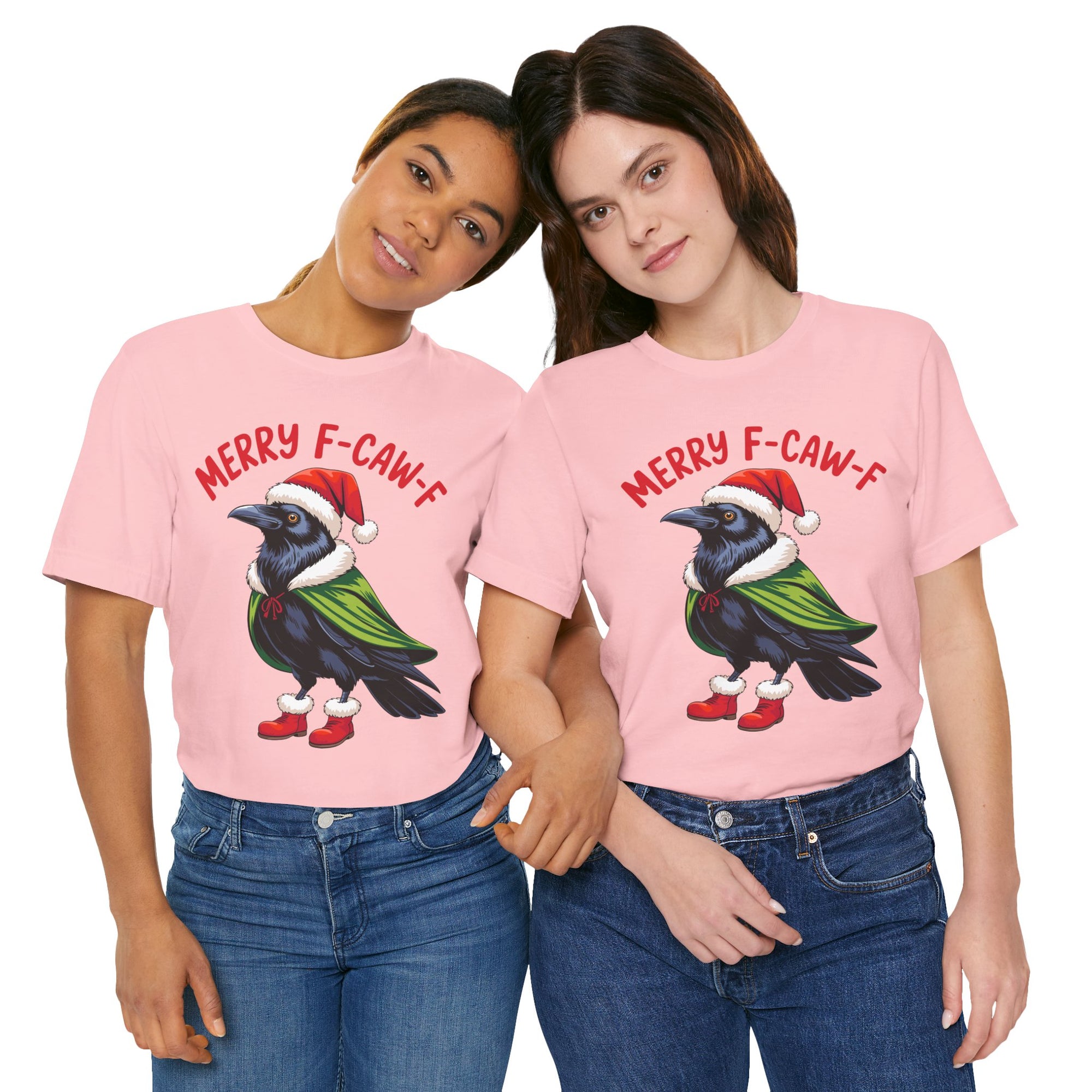 Merry F-Caw-F Crow Christmas Tee