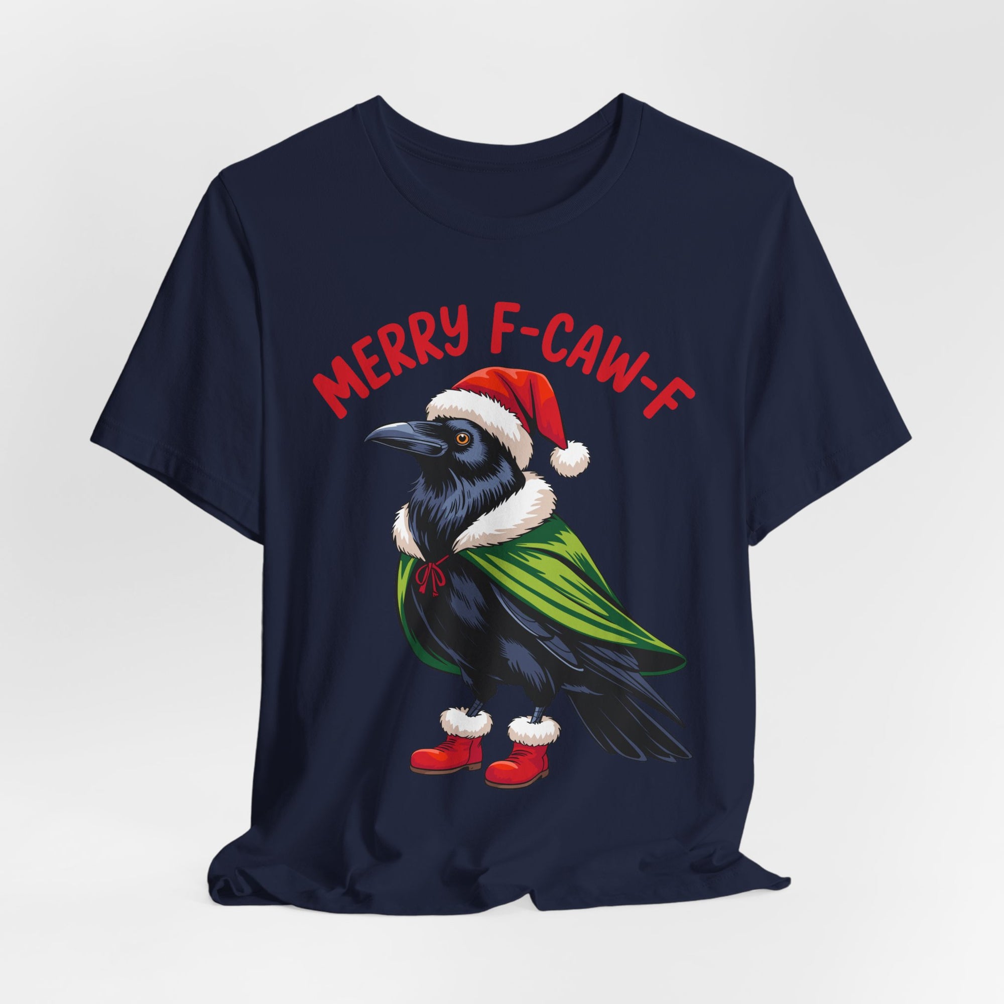 Merry F-Caw-F Crow Christmas Tee