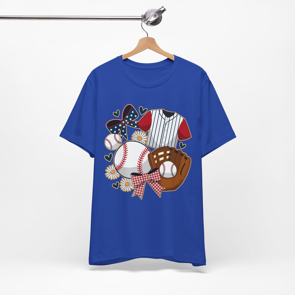 Baseball-Themed Unisex Jersey Tee, Perfect for Sports Fans, Great Gift for Game Days, Soft Cotton T-Shirt for Comfort.