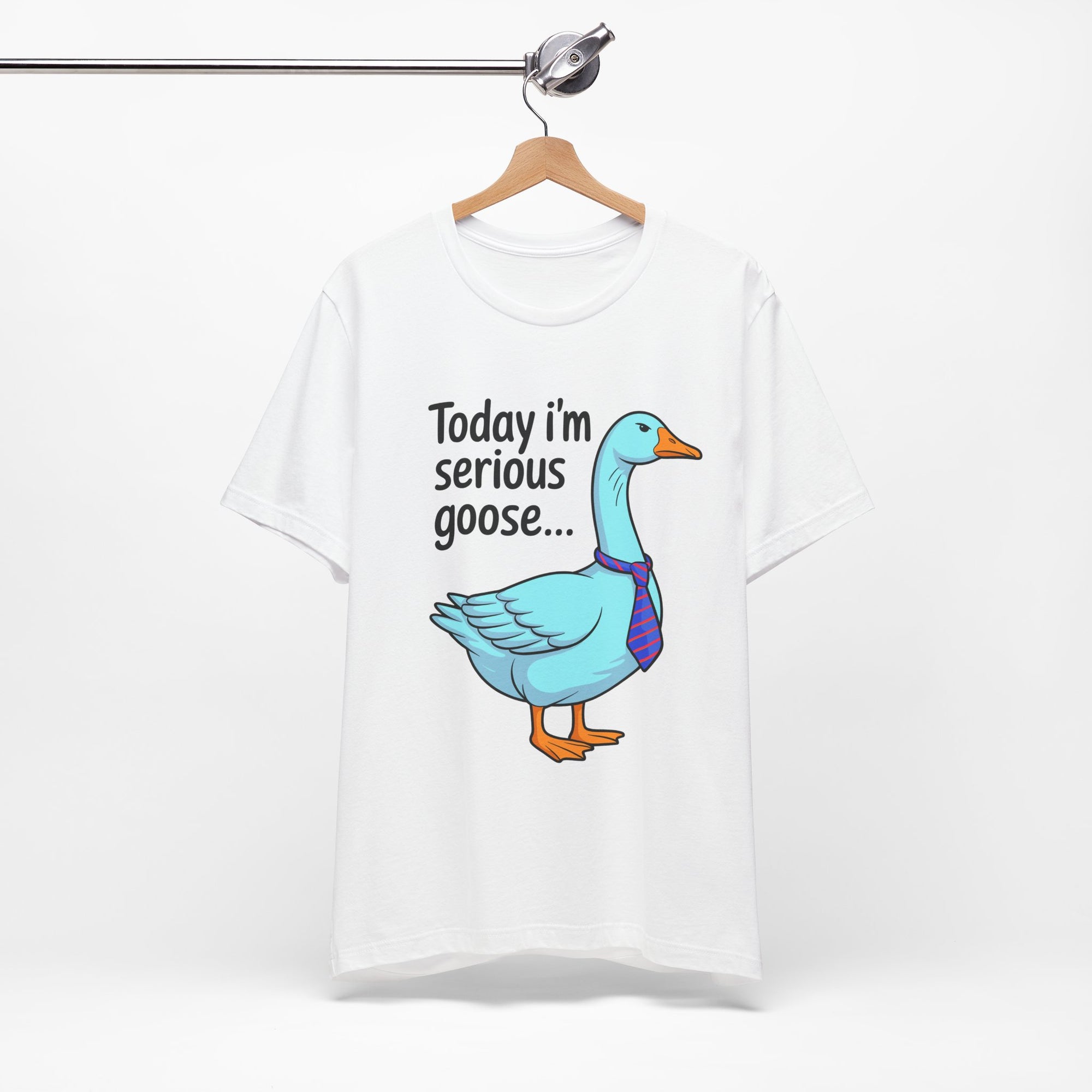 Serious Goose Humor Tee, Funny Graphic T-Shirt