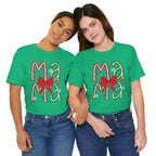 Festive Mama Tee - Holiday T-Shirt, Christmas Gift, Family Gathering, Casual Wear, Mom Shirt