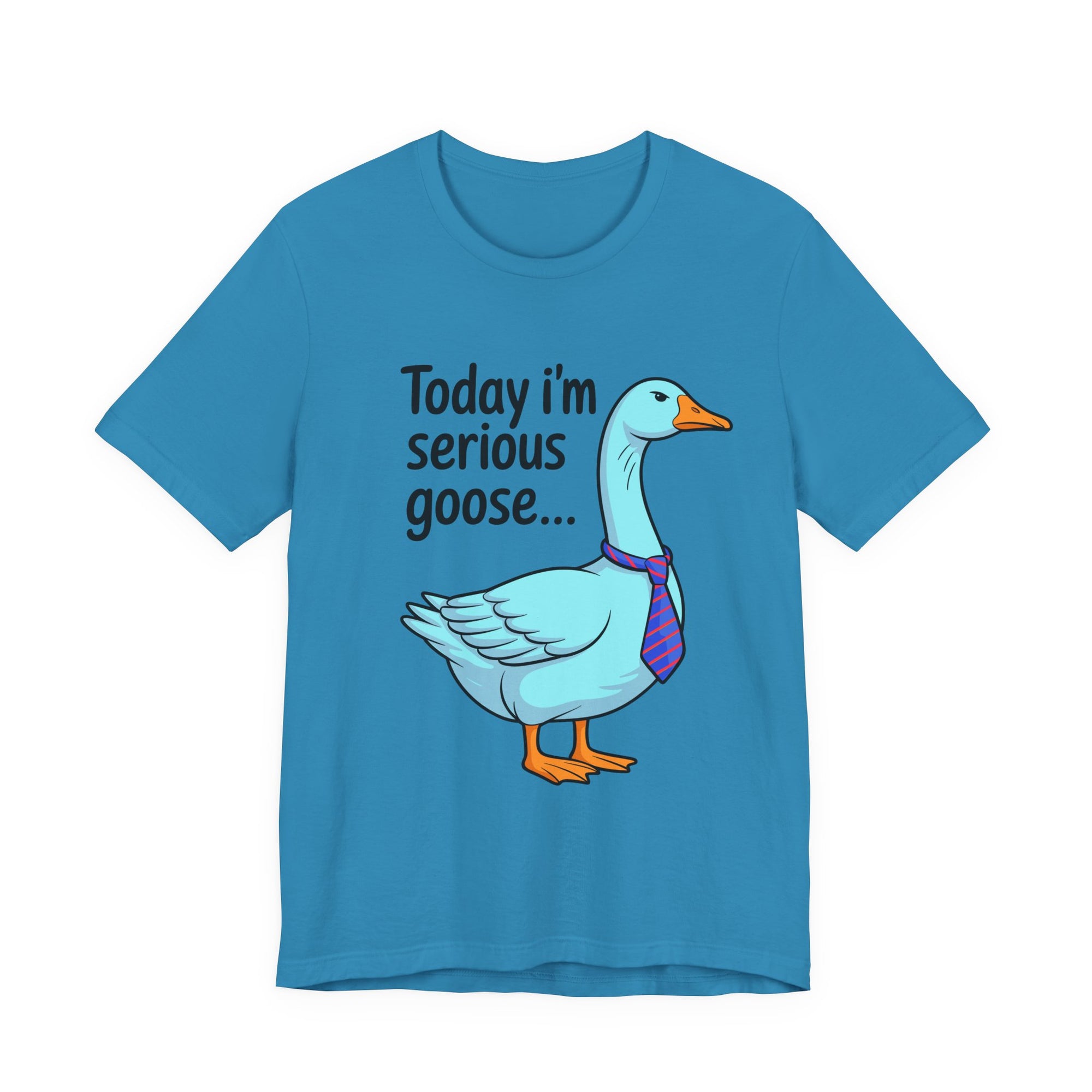 Serious Goose Humor Tee, Funny Graphic T-Shirt