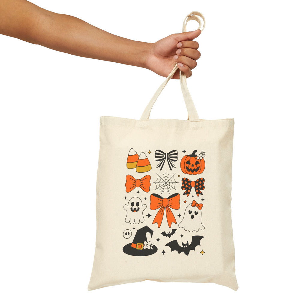 Spooky Ghost Halloween Tote Bag – Eco-Friendly Reusable Design