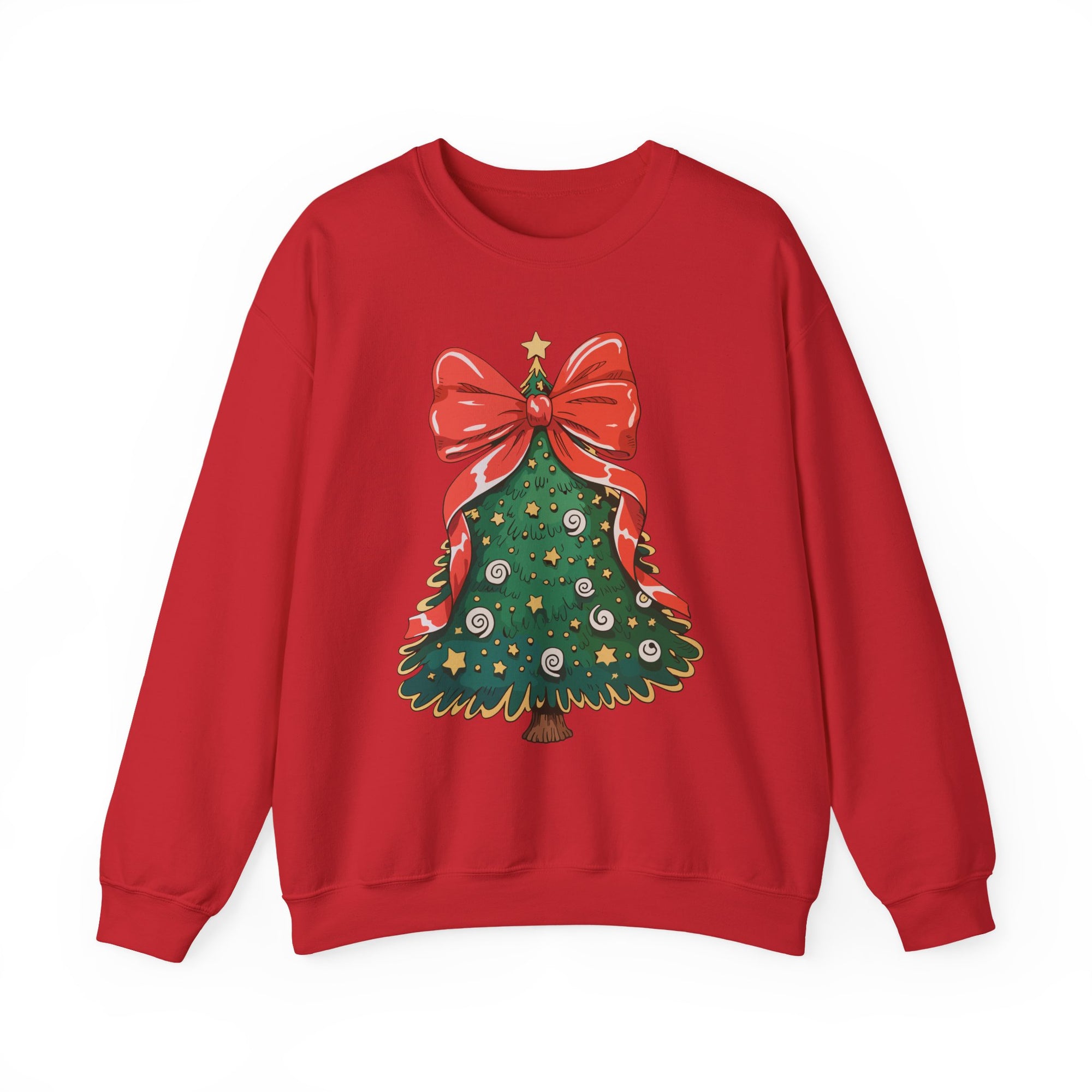Christmas Tree Sweatshirt - Unisex Holiday Crewneck