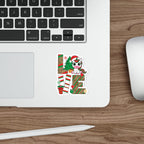 Festive Die-Cut Stickers, Cute Christmas Stickers, Holiday Decor, Gift Wrap Accents, Stocking Stuffers, Laptop Accessories