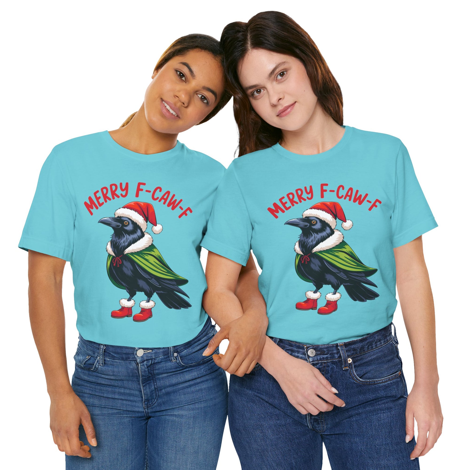 Merry F-Caw-F Crow Christmas Tee
