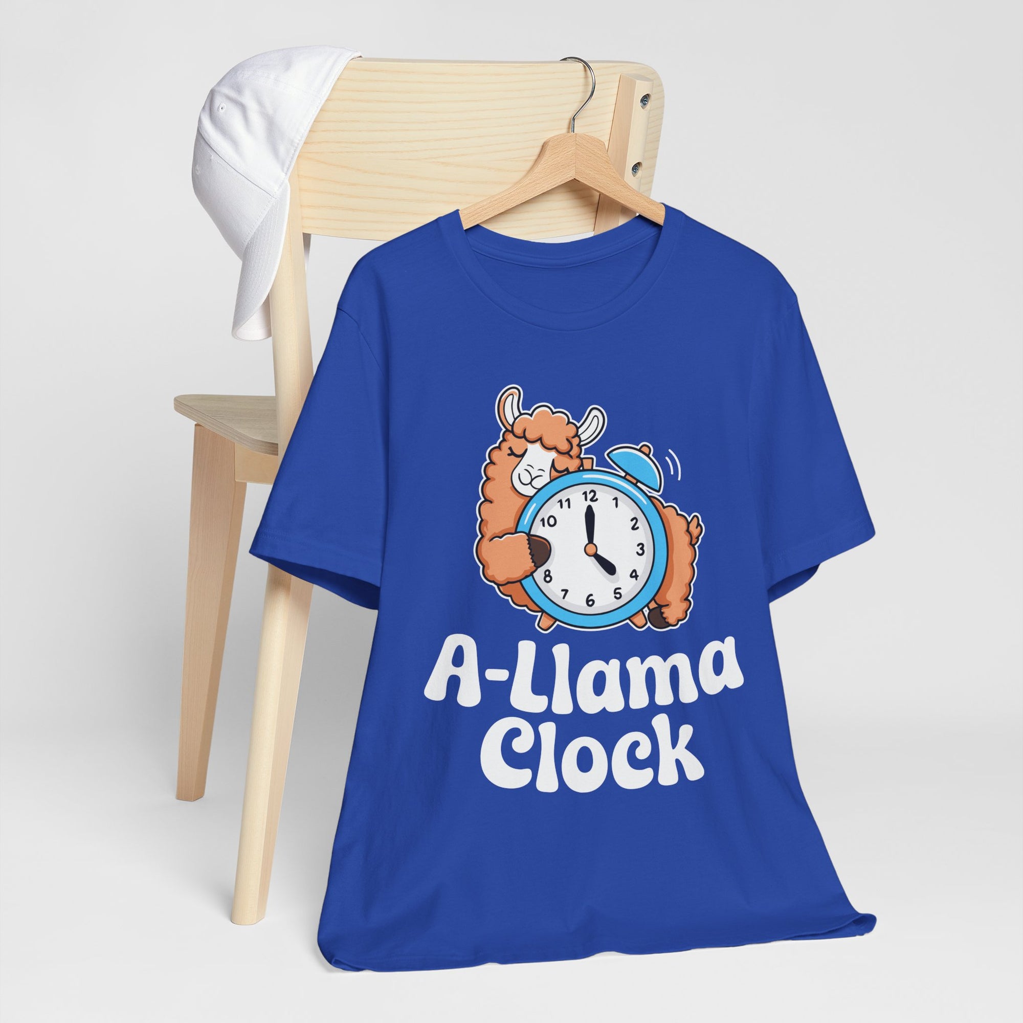 A‑Llama Clock Cute Graphic Tee — Funny Llama Alarm Clock T-Shirt