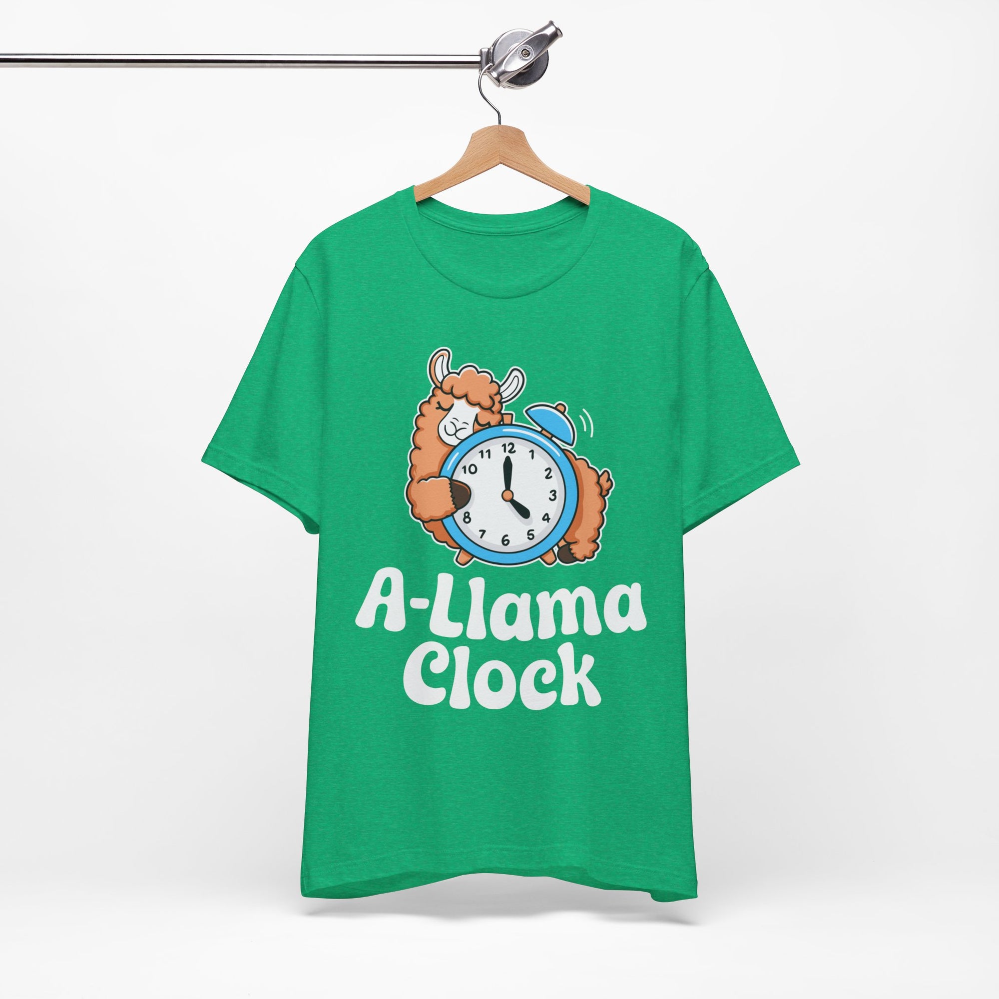A‑Llama Clock Cute Graphic Tee — Funny Llama Alarm Clock T-Shirt