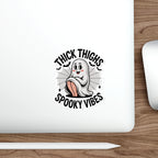Cute Ghost Die-Cut Stickers | Spooky Vibes | Halloween Decor, Gift for Her, Fun Planner Accessories, Laptop Stickers, Seasonal Art