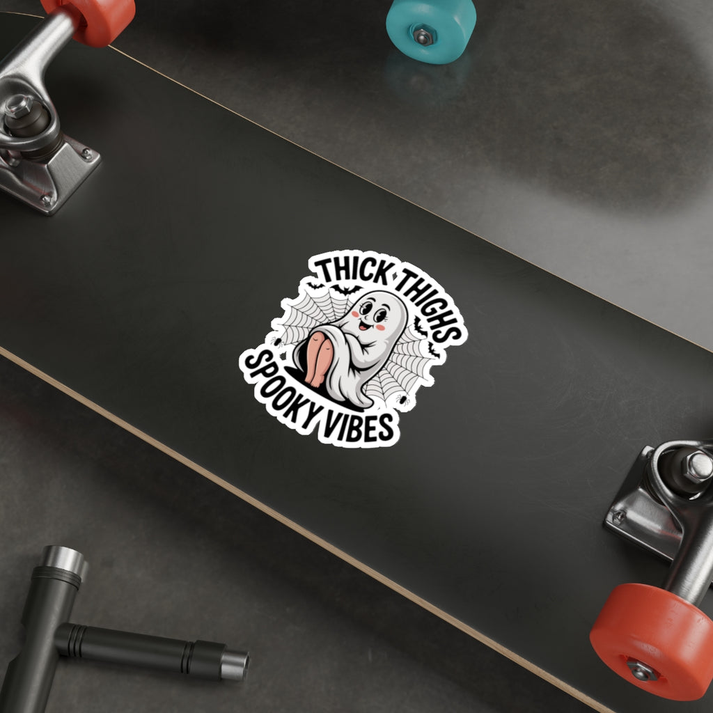 Cute Ghost Die-Cut Stickers | Spooky Vibes | Halloween Decor, Gift for Her, Fun Planner Accessories, Laptop Stickers, Seasonal Art