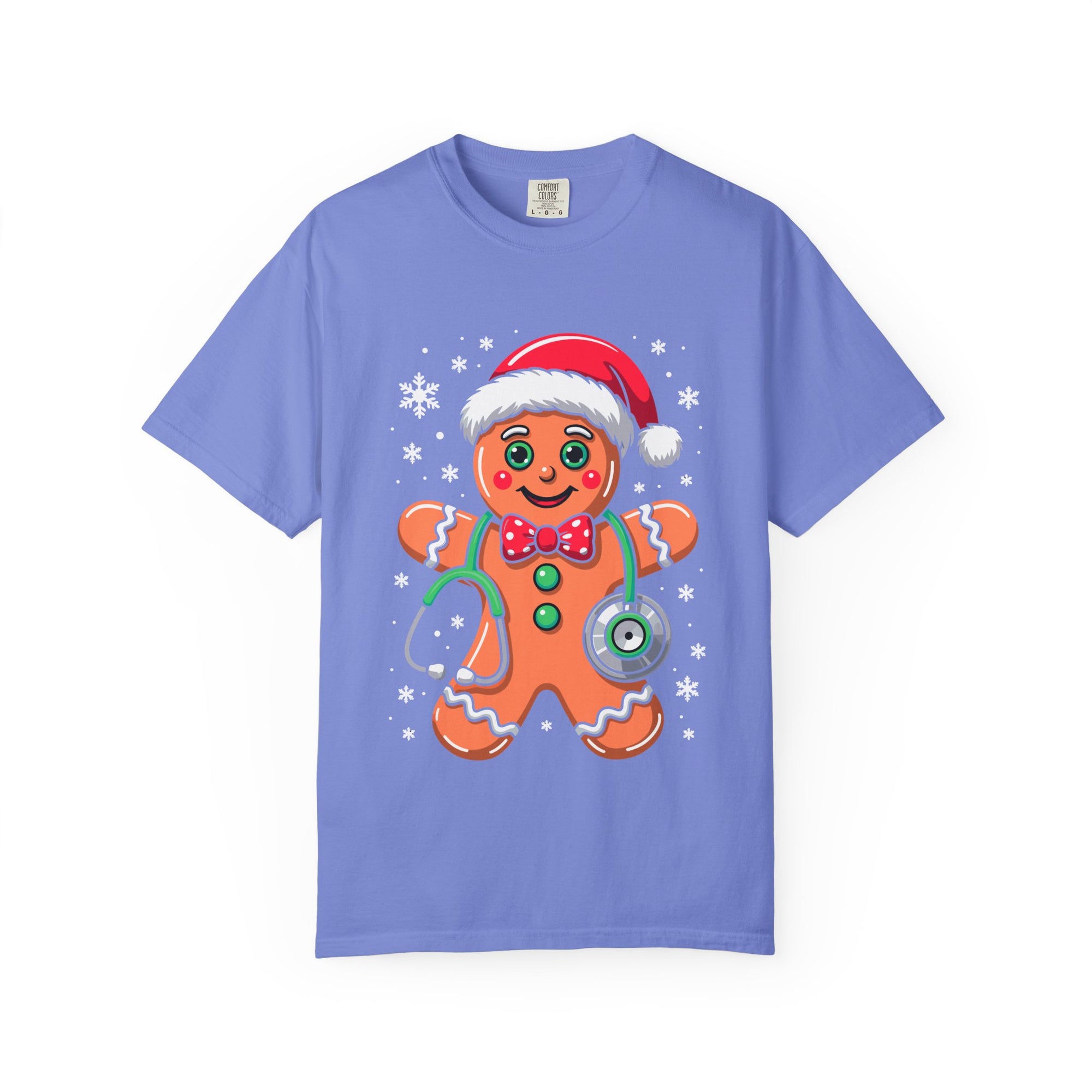 Gingerbread Holiday T-shirt, Festive Tee, Christmas Shirt