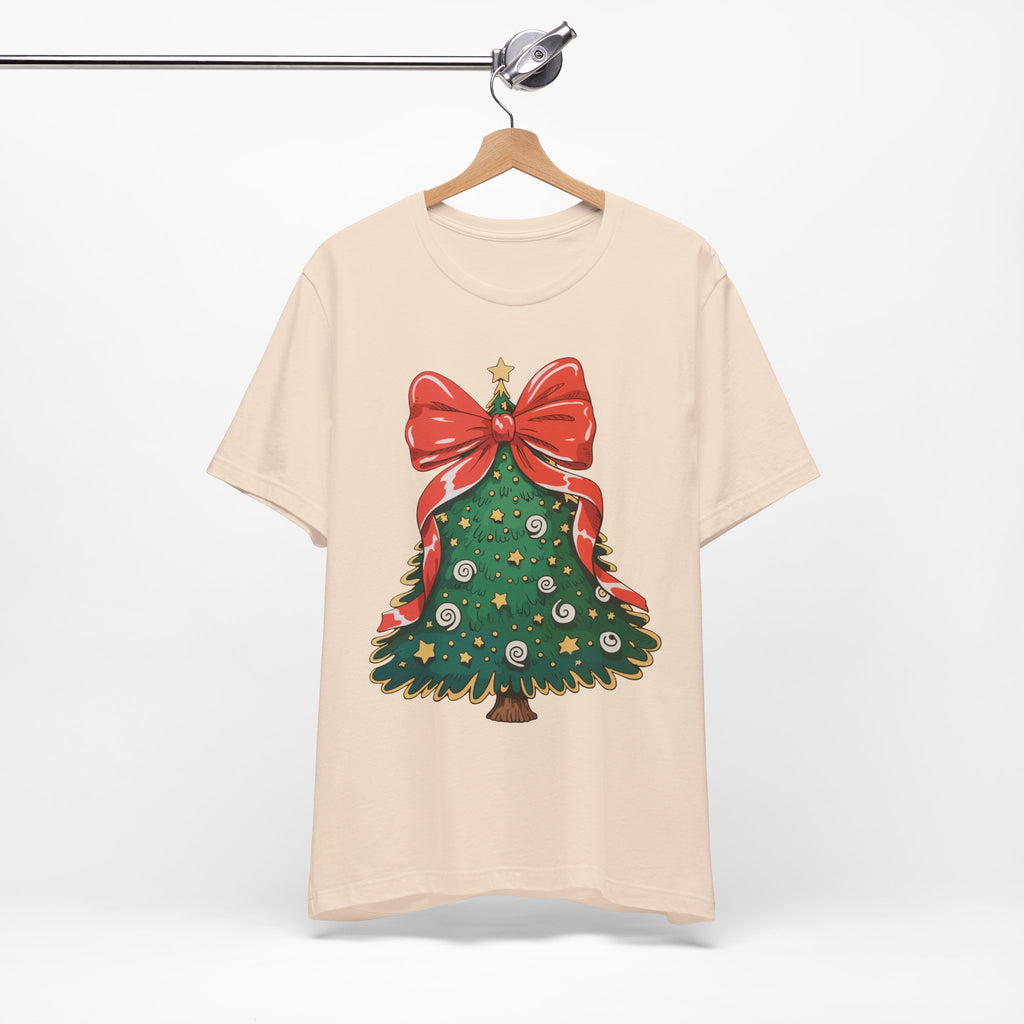 Christmas Tree Graphic Tee, Festive T-Shirt, Holiday Apparel, Unisex Christmas Shirt, Gift for Christmas Lovers, Seasonal Outfit