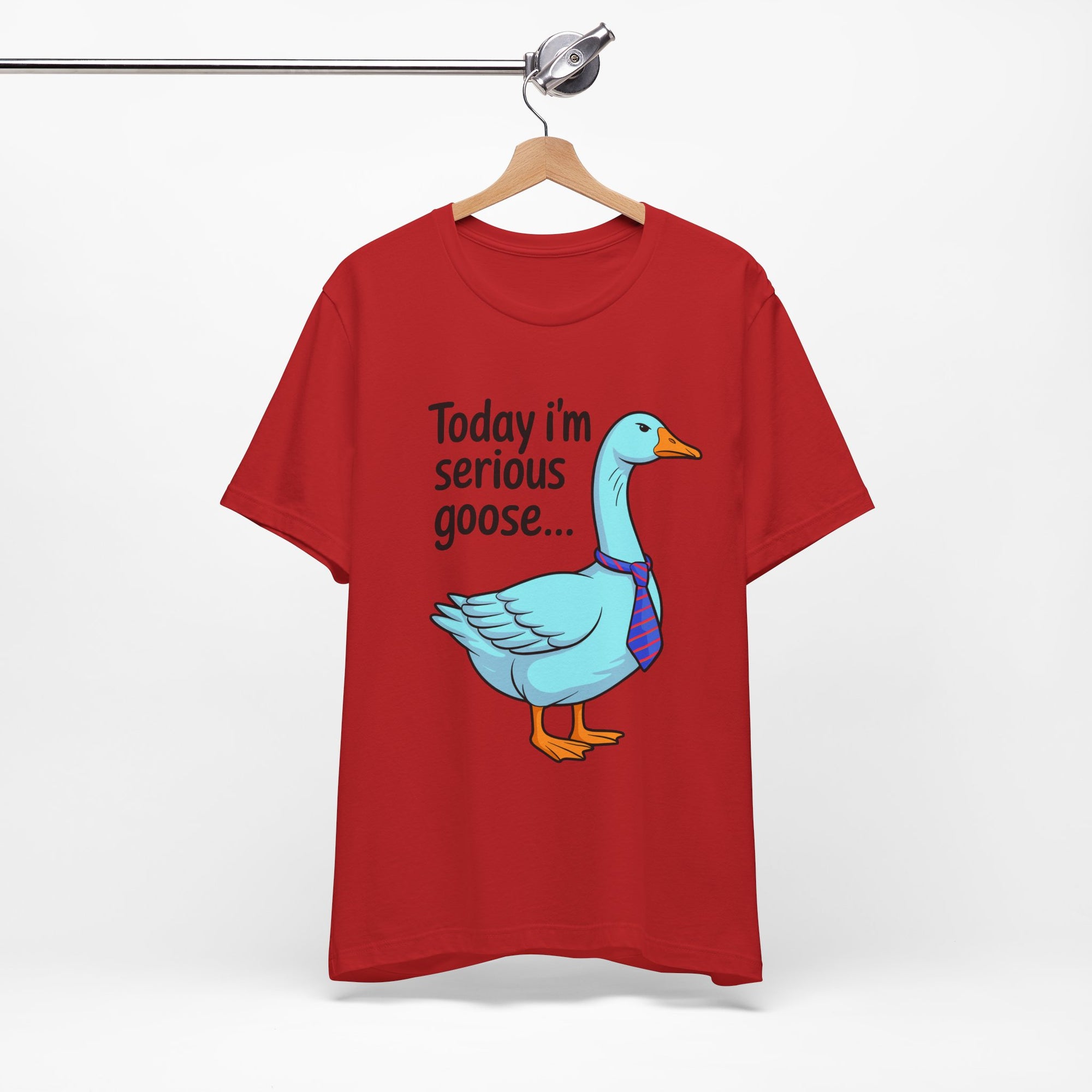 Serious Goose Humor Tee, Funny Graphic T-Shirt