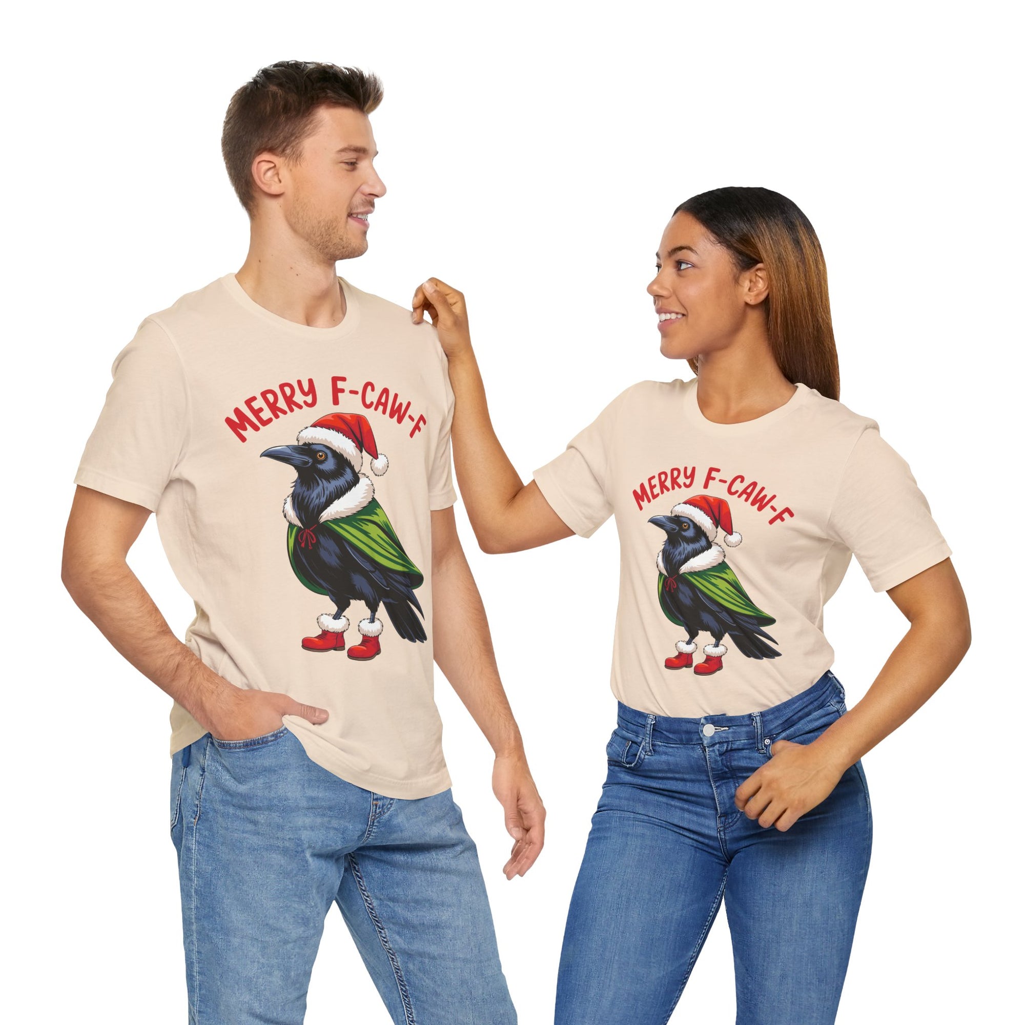 Merry F-Caw-F Crow Christmas Tee