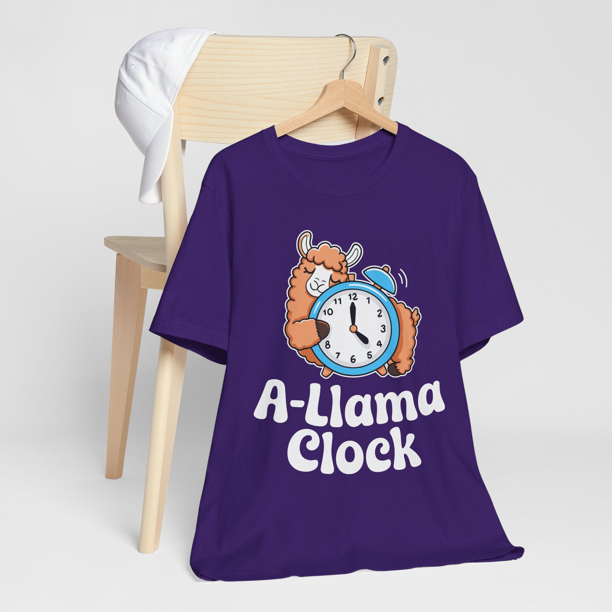 A‑Llama Clock Cute Graphic Tee — Funny Llama Alarm Clock T-Shirt