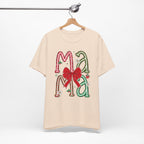 Festive Mama Tee - Holiday T-Shirt, Christmas Gift, Family Gathering, Casual Wear, Mom Shirt