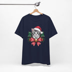 Festive Cat Christmas Tee, Cat Lover Gift, Holiday Shirt, Unisex T-Shirt