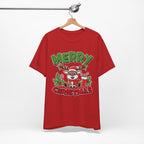Merry Christmas Reindeer Tee, Festive Holiday Shirt, Unisex Christmas Apparel, Cute Gifts for Him/Her, Holiday Party Outfit