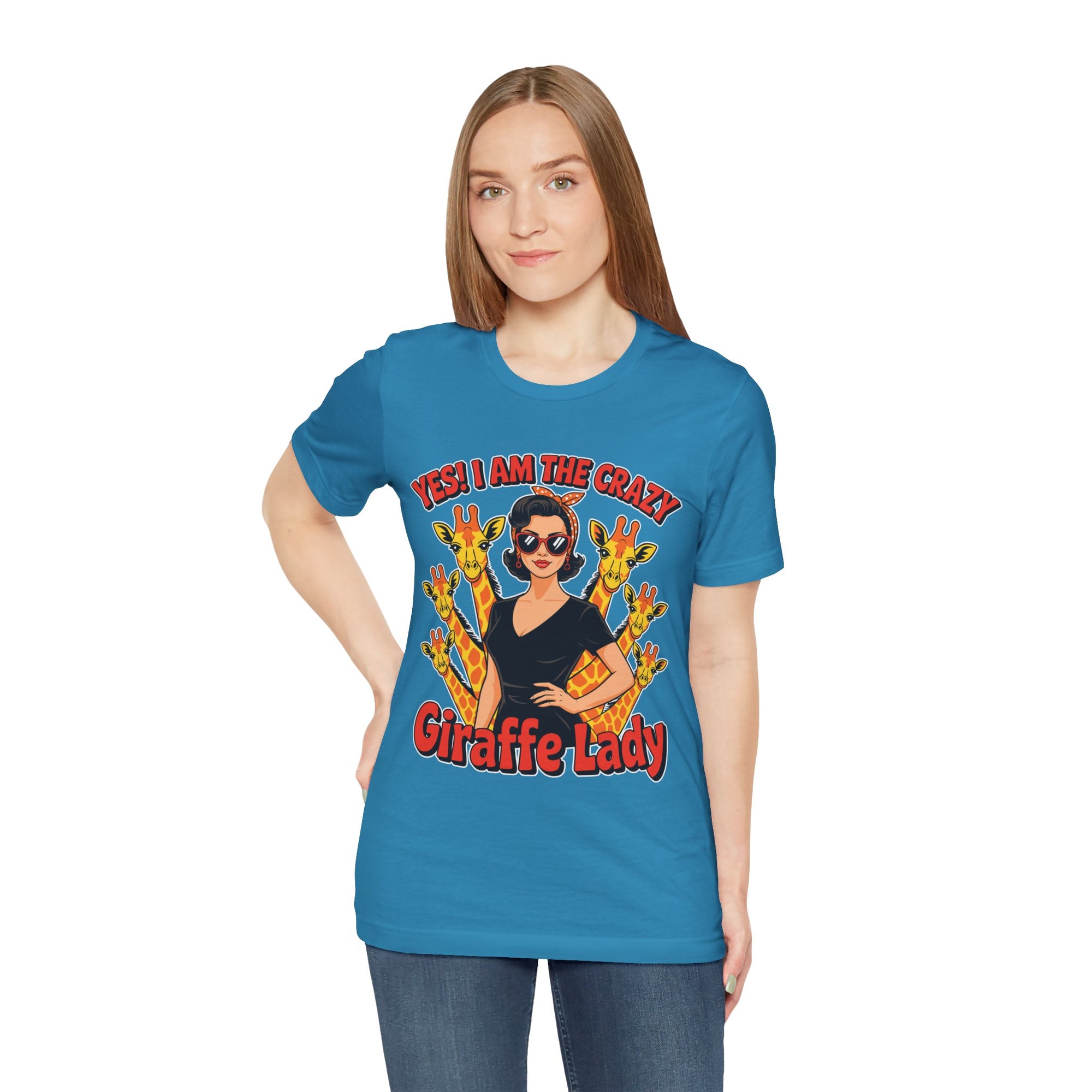 Yes I Am The Crazy Giraffe Lady T-Shirt