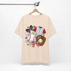 Baseball-Themed Unisex Jersey Tee, Perfect for Sports Fans, Great Gift for Game Days, Soft Cotton T-Shirt for Comfort.