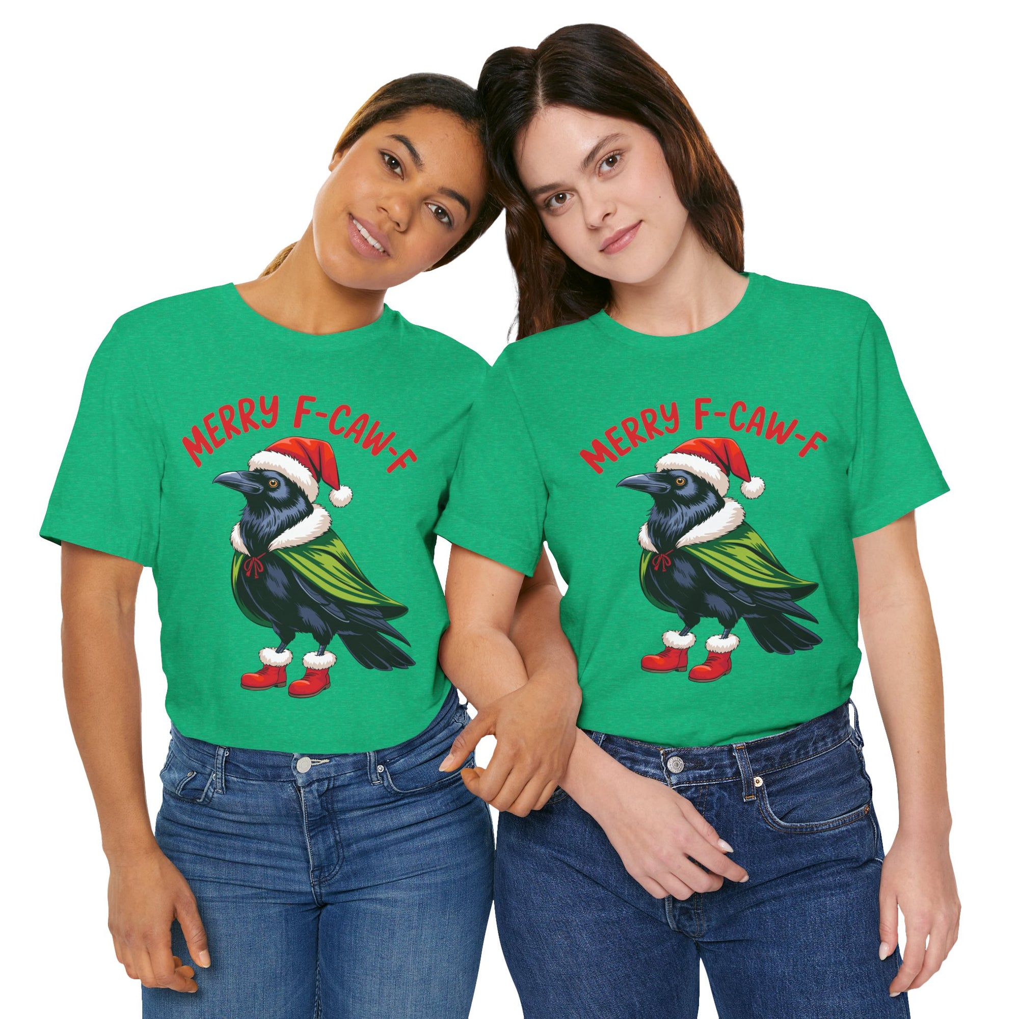 Merry F-Caw-F Crow Christmas Tee