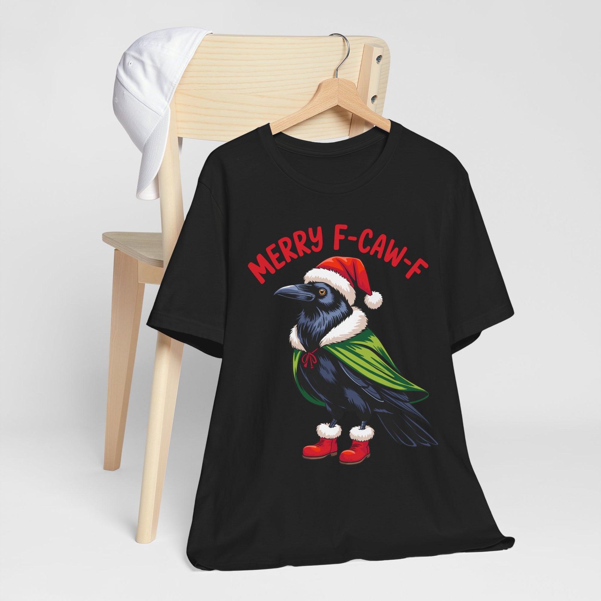 Merry F-Caw-F Crow Christmas Tee