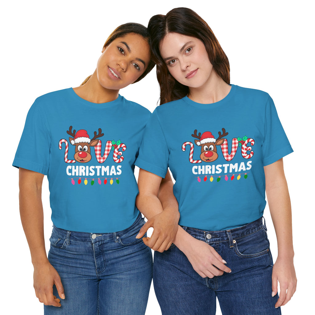 Cute Holiday Love Reindeer Tee