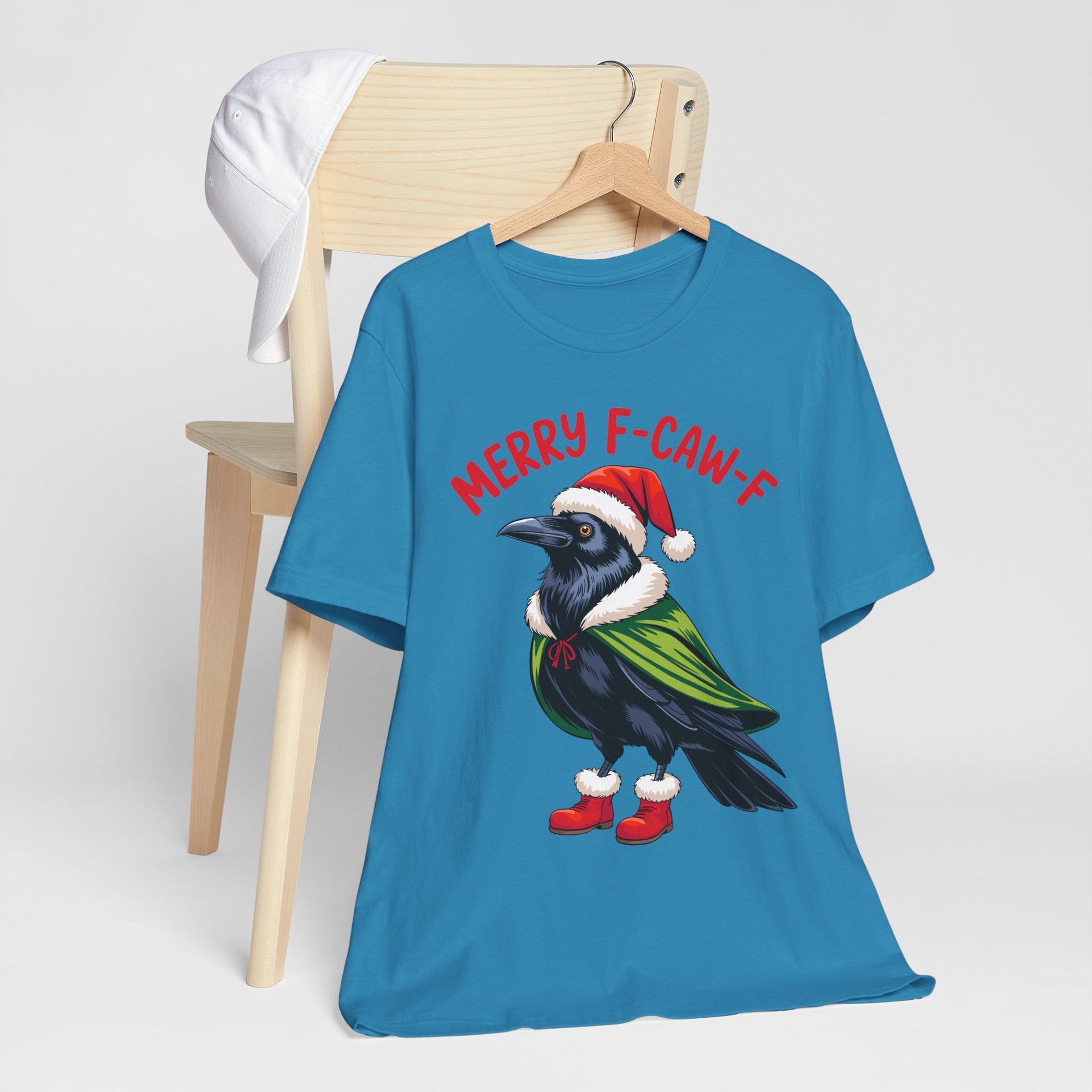 Merry F-Caw-F Crow Christmas Tee