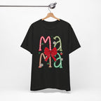 Festive Mama Tee - Holiday T-Shirt, Christmas Gift, Family Gathering, Casual Wear, Mom Shirt