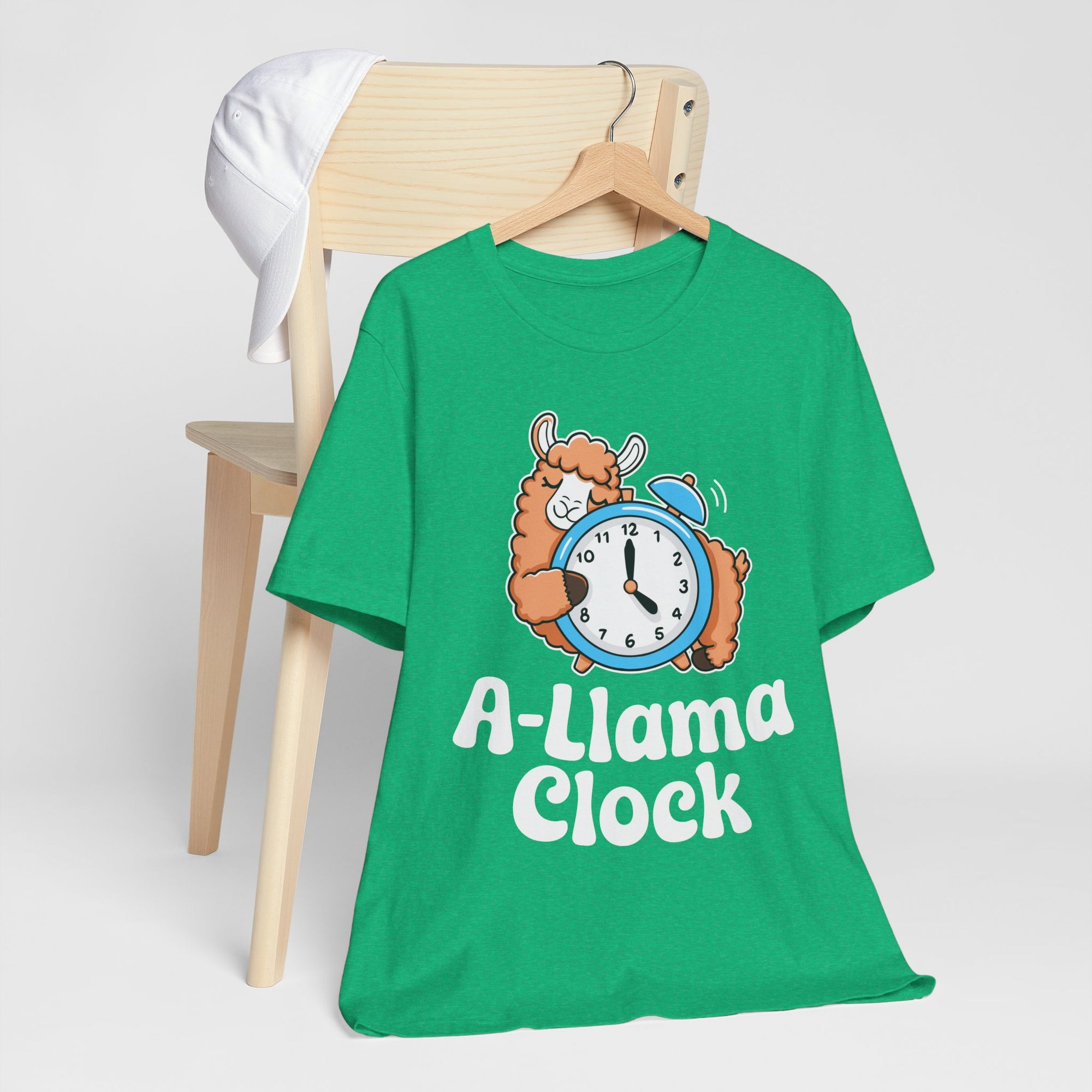 A‑Llama Clock Cute Graphic Tee — Funny Llama Alarm Clock T-Shirt